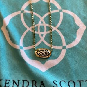 Kendra Scott Elisa Necklace in Gold and Silver Filigree